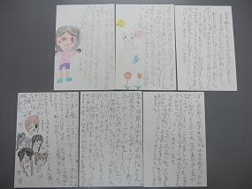 子どもたちのお礼はがき